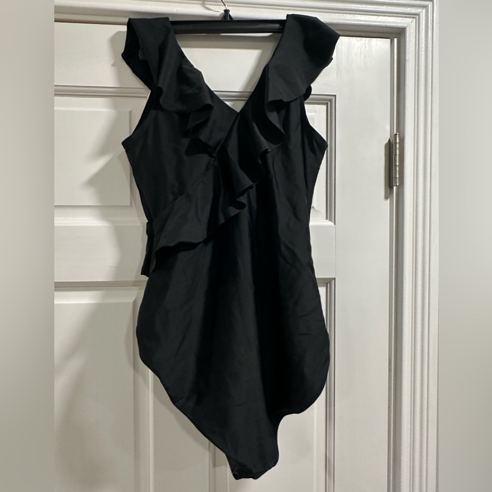 Black one piece swimsuit